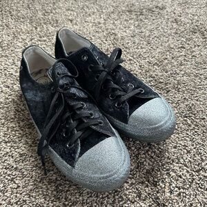 Black and Silver converse